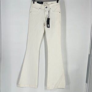 DL1961 White Flare Denim Pants Jeans Size 25 NWT